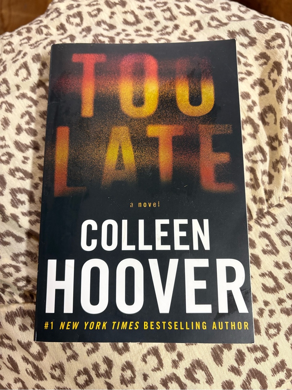 Too Late ; Colleen Hoover